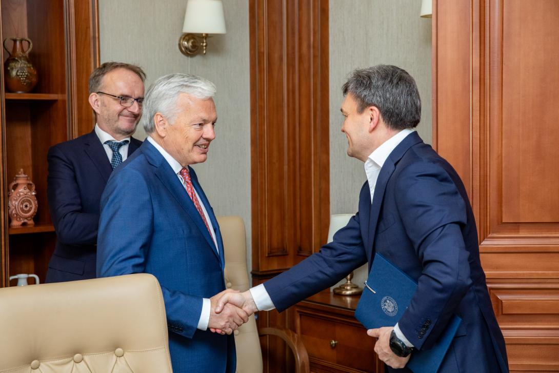 Prim-ministrul Dorin Recean a avut o întrevedere cu Didier Reynders